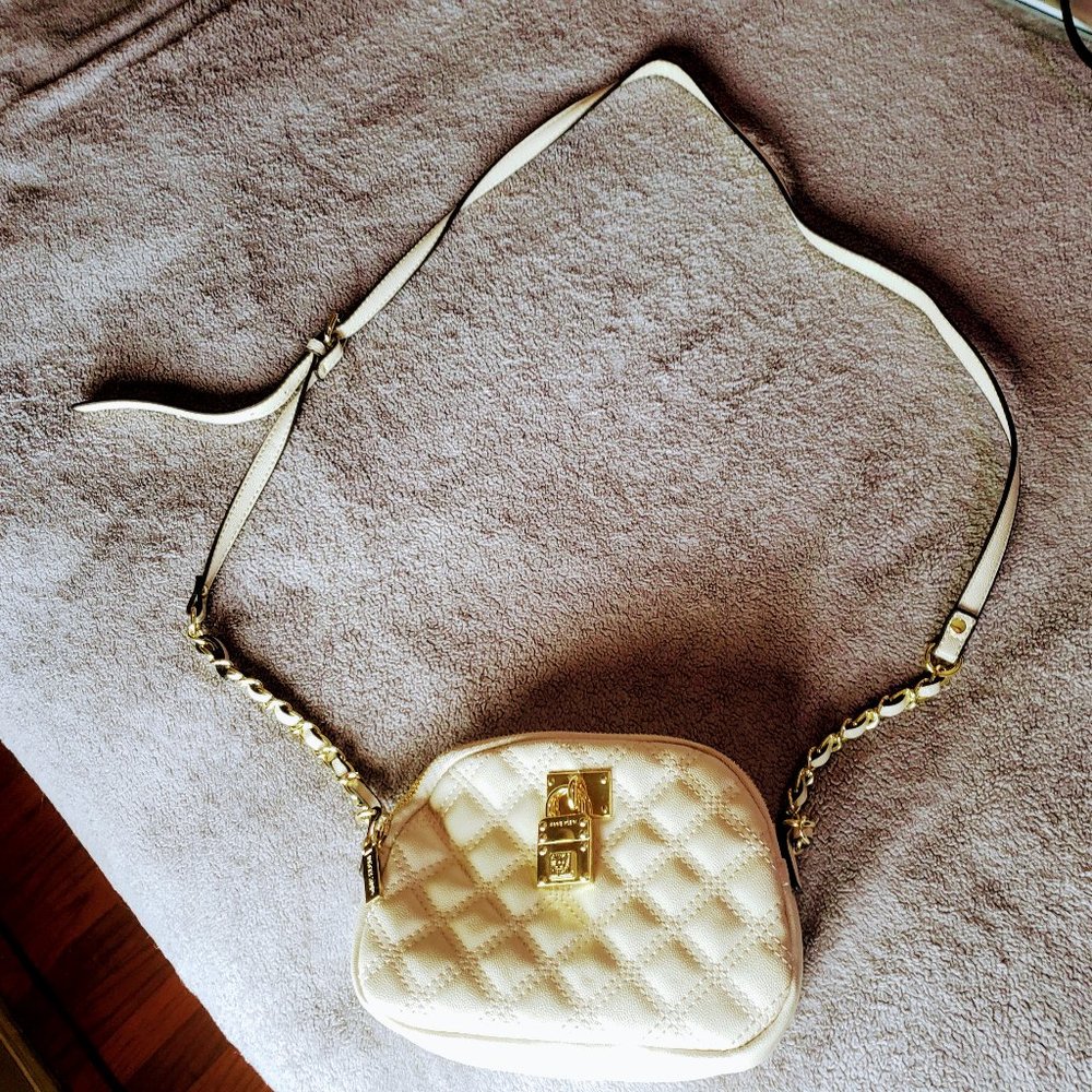 Anne Klein Triple Dome Crossbody Cream